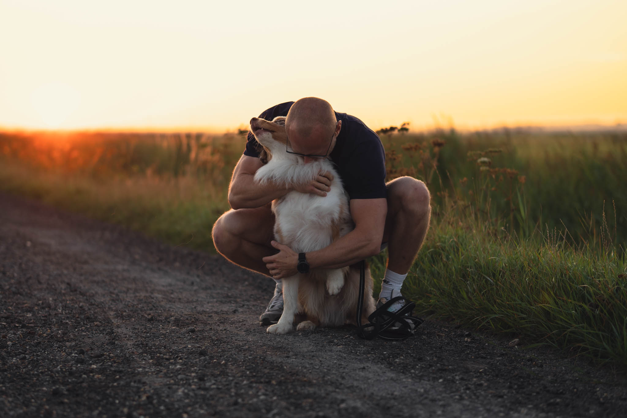 Portretfoto met de hond